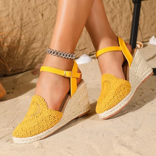 Sandales compensées espadrilles : finies les douleurs aux pieds avec ces talons confortables - 6