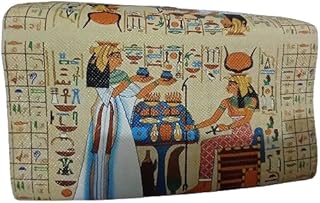 حافظة نقدية حريمي برسومات جميلة بيج ابيض ازرق، الجلد المدبوغ