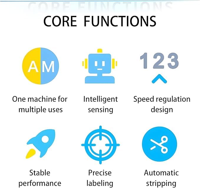 Etichettatrice angolare automatica, 2 in 1 con etichette staccabili, velocità/lunghezza regolabili, controllo touch screen per un'applicazione efficiente dell'etichetta