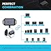 Renogy Bluetooth Module RJ12 Communication Port Compatible Rover/Wanderer/Adventurer Charge Controllers, BT-1 RS232,Black
