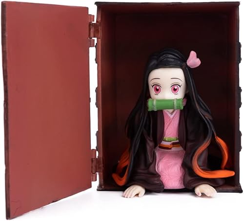 Miniatura 3 de Figura de estatua de Nezuko Demon Slayer Colección Kamado, regalos de cumpleaños, PVC, 6 pulgadas