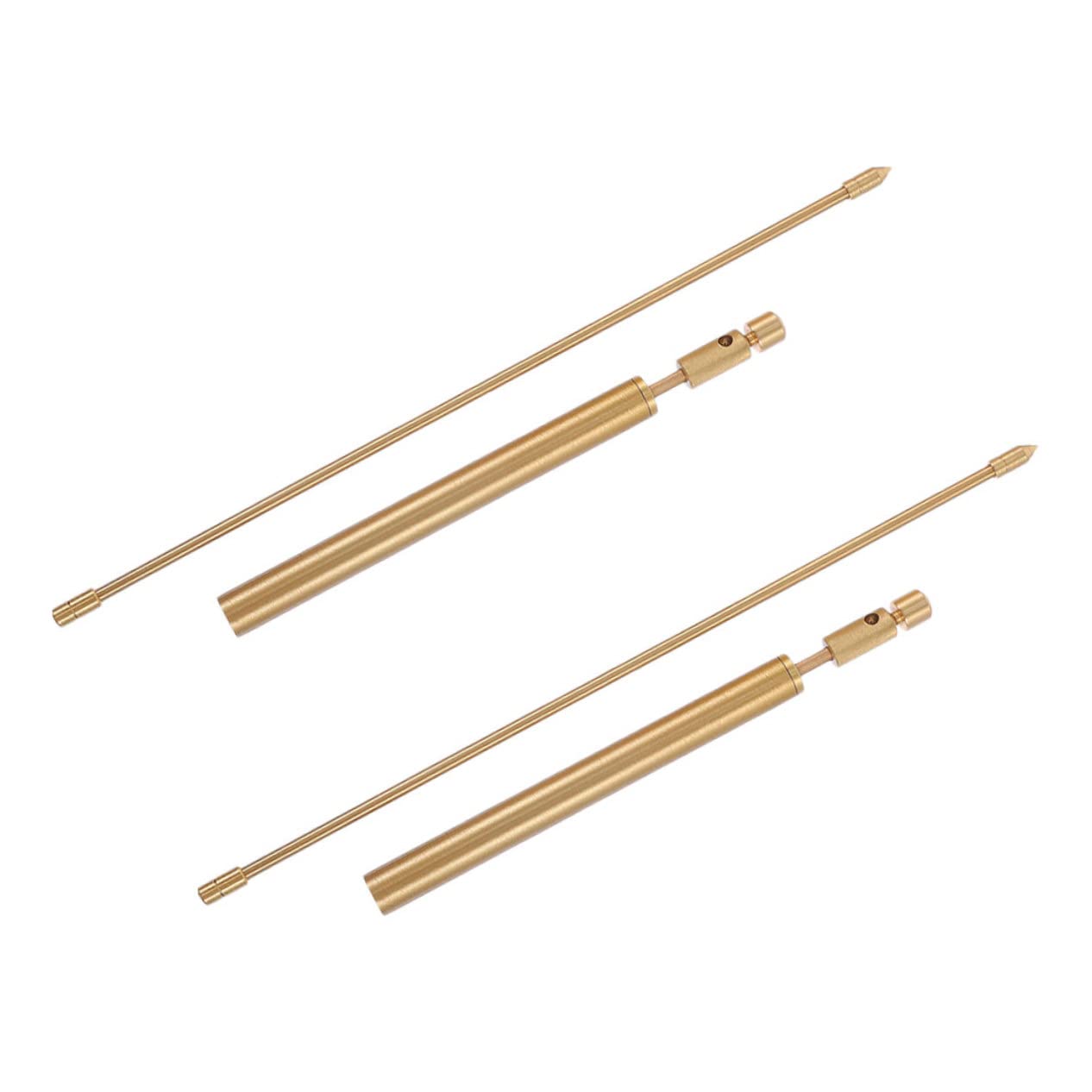MAGICLULU 2pcs Portable Copper Dowsing Rods with Storage Bag Lightweight Divining Probes for Water and Energy Detection Outdoor Feng Shui Tool Copper Divining Rods for Precise Dowsing