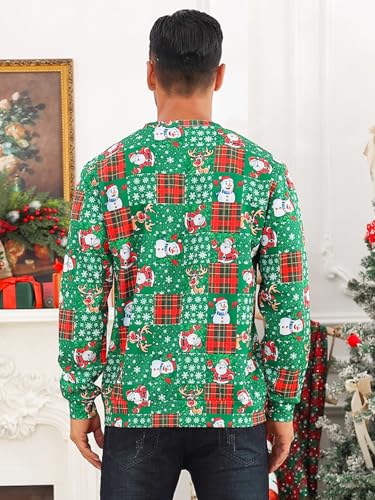 Lovekider Mens Ugly Christmas Sweater Novelty 3D Graphic Long Sleeve Junior Xmas Sweatshirt Size S-3XL - Image 7