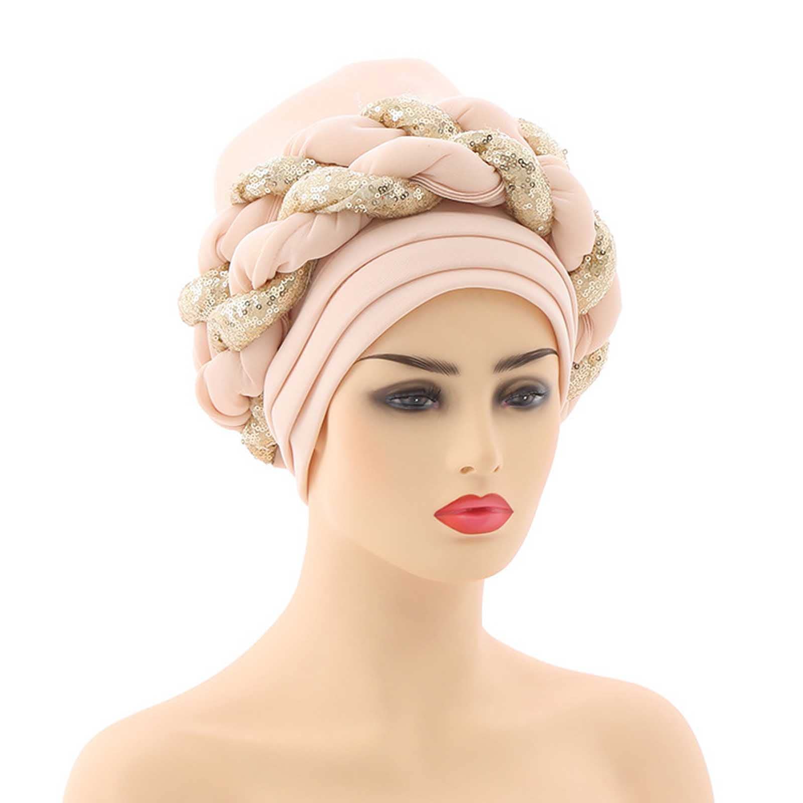Gold Braided Headpiece/turban A statement piece with a touch of elegance ✨ Our braided  main image 2