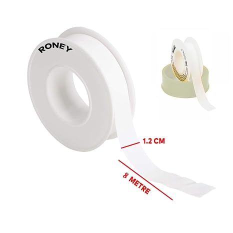 Teflon Sızdırmaz Yalıtım Bant Bandı 12 mm x 8 Metre