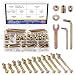 Glarks 253Pcs M6 Baby Bed Crib Screws Hardware Replacement Kit, M6x30/40/50/60/70/80MM Hex Socket Cap Screws with Nuts Washers and Tools for Chair Table Cabinets Furniture