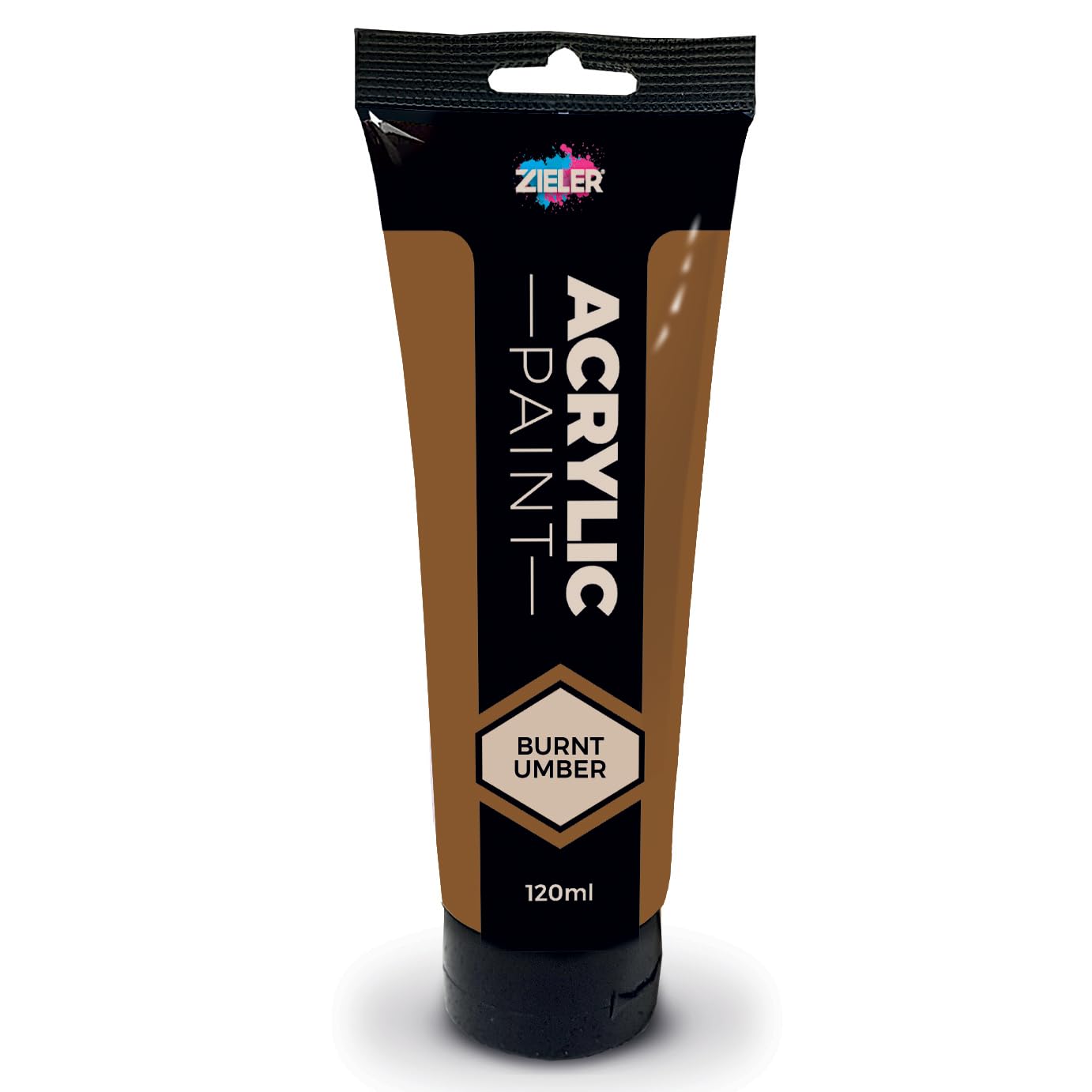 Zieler 120ml Acrylic Paints (Burnt Umber)