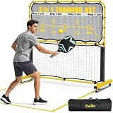 Fostoy Pickleball Rebounder Practice Net with Wheel...