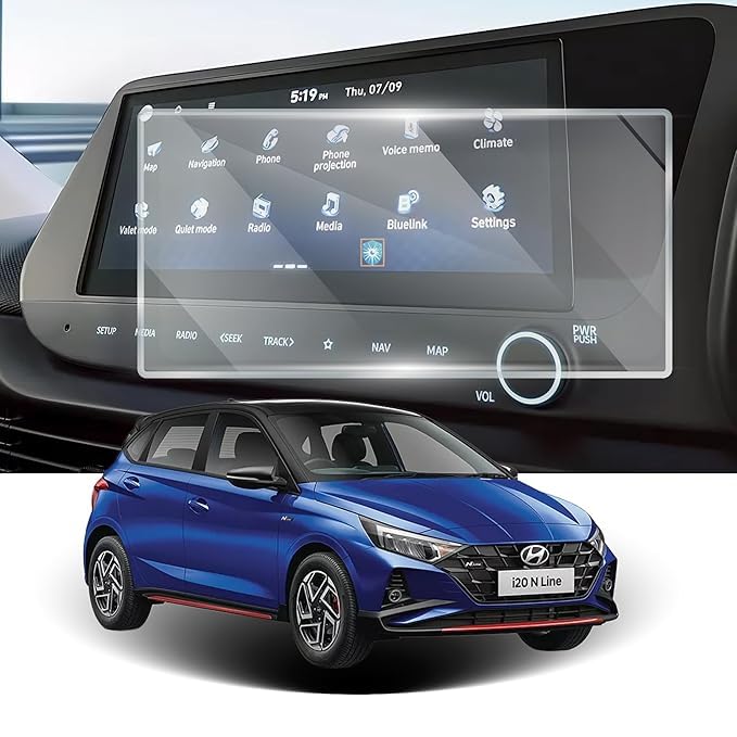 Image of Hyundai I20 N Line(10.25 Inch) Touchscreen Protector Guard - (Not a Tempered Glass)