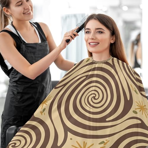 Capa para corte de cabello profesional impermeable con cierre ajustable miniatura 7