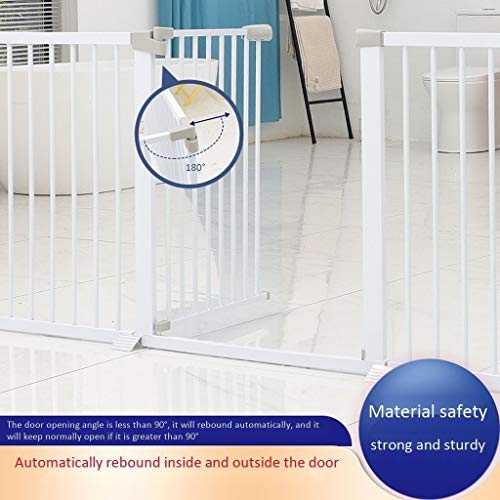 Barrière de sécurité pour chien extensible de 97 à 104 cm sans perçage pour escalier