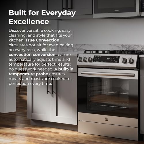 Kenmore 5.6 cu. ft. Front Control Gas Range Oven - Stainless Steel - image 3