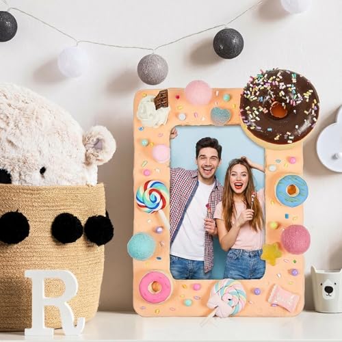 image for Yalikop 12 Pieces Christmas DIY Wood Frames for Crafts Unfinished 4 x 