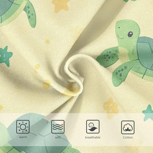 Wusikd Turtle Cartoon Girls' Underwear Cotton Cute Girls Briefs Soft Toddler Underwear 2T3