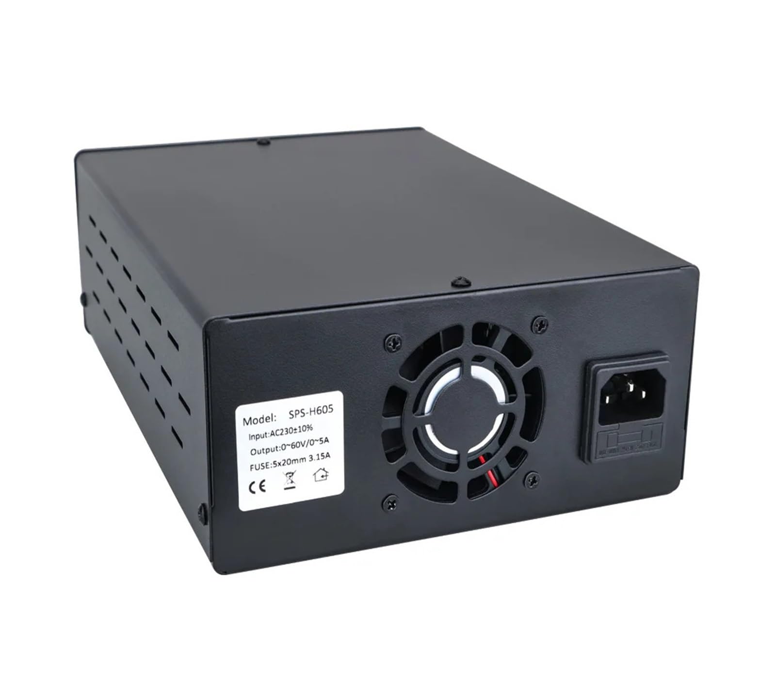 Fuente de alimentación CC regulable 30 V 10 A Alimentador regulador de tensión 300 W Estabilizador Fuente de alimentación de banco conmutada 60 V 5 A (SPS-H305-Black)