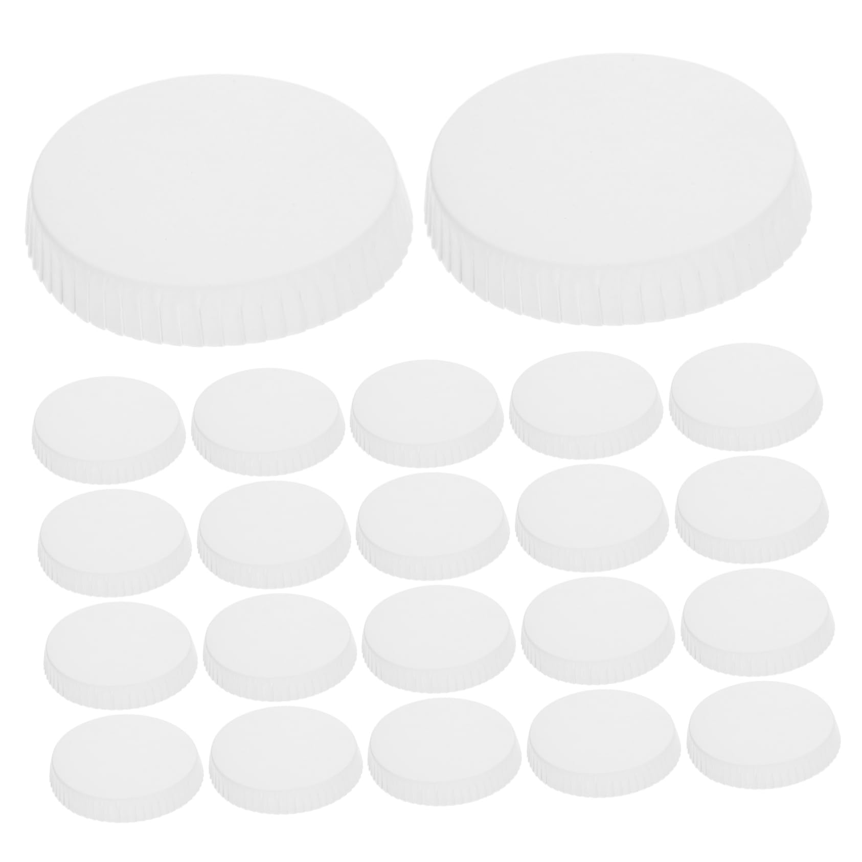 BRIGHTFUFU Perfect for Parties Home Use 100pcs Paper Lid Cup Caps Disposable Recyclable Keep Beverages Hot