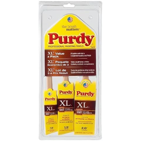 Purdy XL 1, 1-1/2 and 2 in. W Assorted Polyester Paint Brush Set Cover
