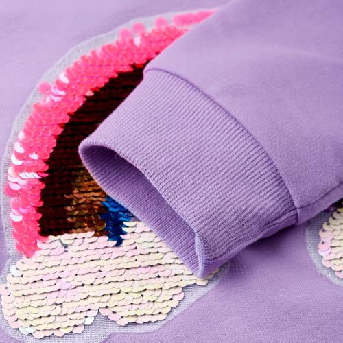 Image of Little Girls 2 Piece Outfits Ruffle Sleeve Unicorn Sweatshirts Top and Leggings Set School Outfits Kids Clothing Set