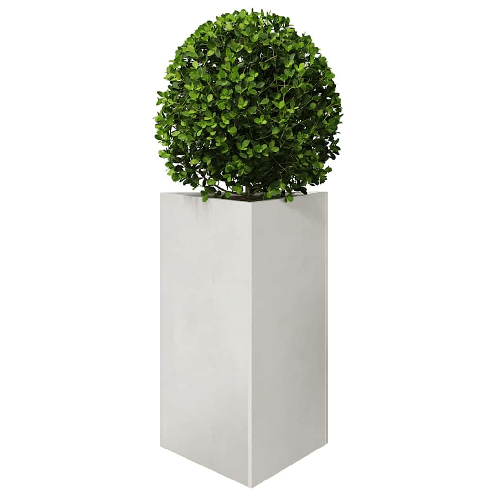 Fioriera da Giardino Triangolare 50x43x75 cm in Acciaio Inox Vaso per Piante Fiori Orto Aromatico Balcone Terrazzo Interno Esterno