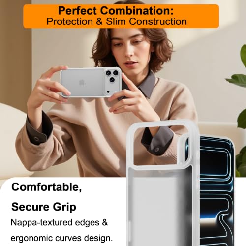 Image of iPhone 18 pro max /17 pro max Case,Translucent Matte(Frosted White)