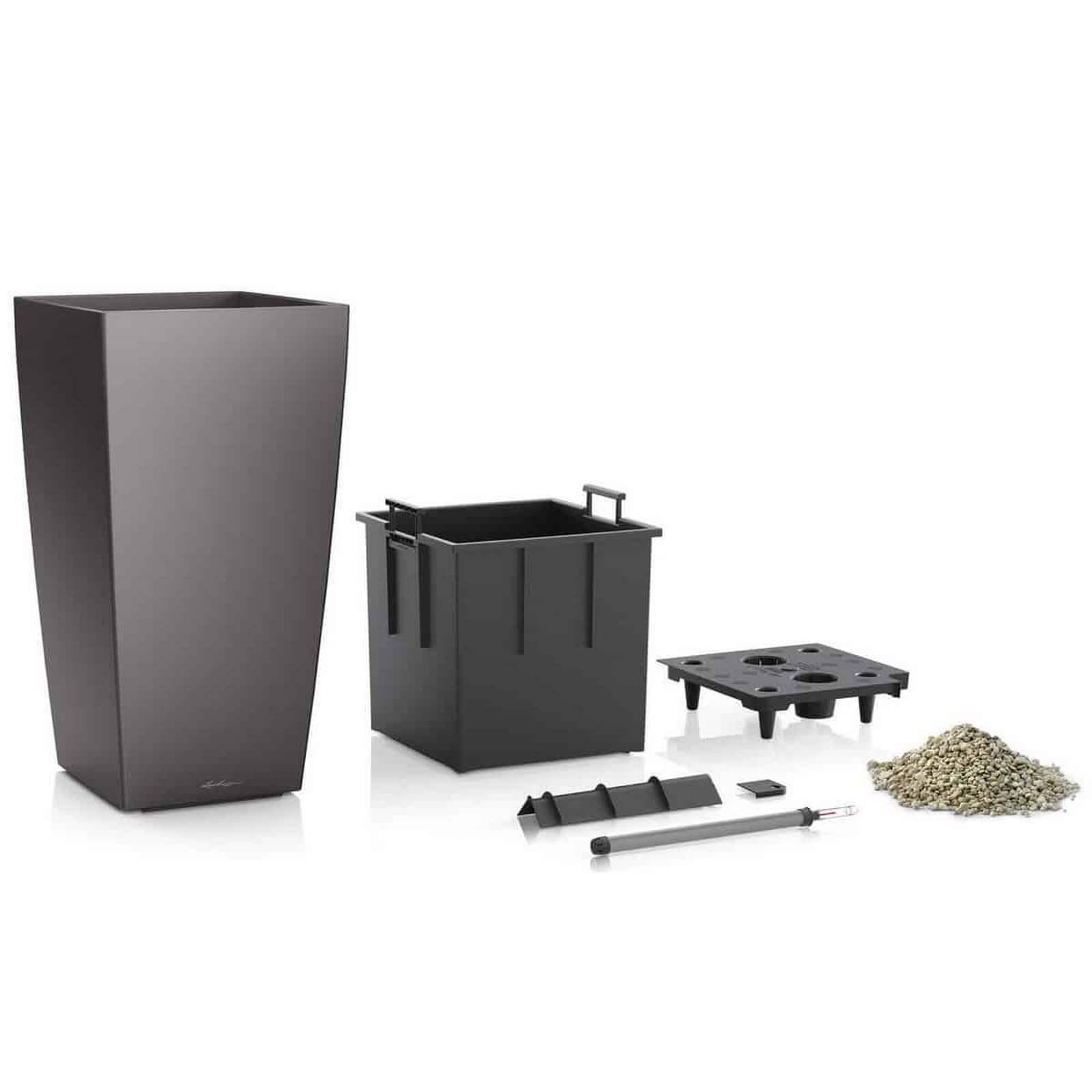 Lechuza Komplett-Set Cubico 40 Silber metallic