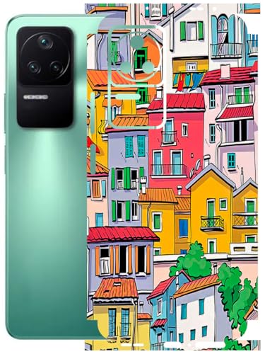 Image of AtOdds - Full Body Back Screen Guard Protector Film - Lamination Wrap Skin Sticker Compatible with Poco F4 (5G) | Scratchproof Matte Finish (Concrete Jungle)