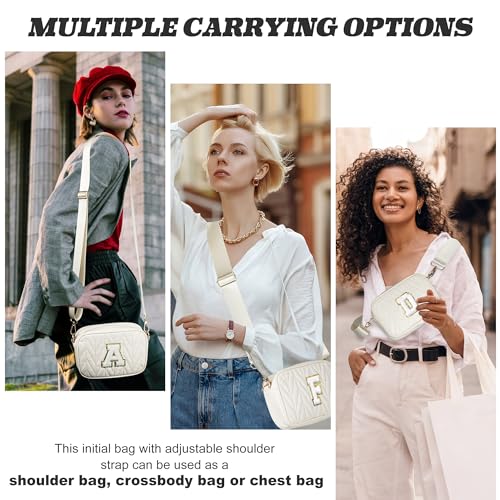 Image of TOPEAST Small Leather Crossbody Bags for Women - Travel Essentials, Christmas Birthday Gifts Quilted Purses Shoulder Handbag