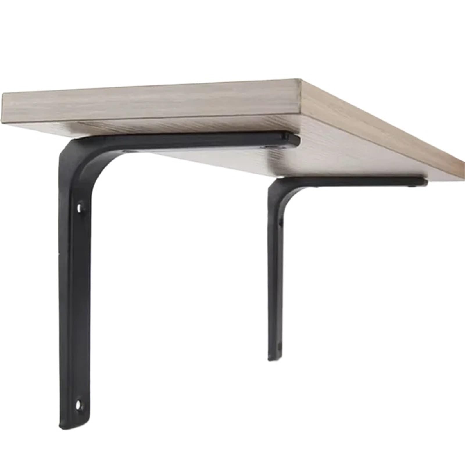 Regalhalterung Metall-Regalhalterungen, 20,3–30,5 Cm, Robuste L-Winkel-Wandhalterung Aus Edelstahl, Dekorativ for Schwebende Regale, Möbelbefestigung(White-2pcs,12 inch)