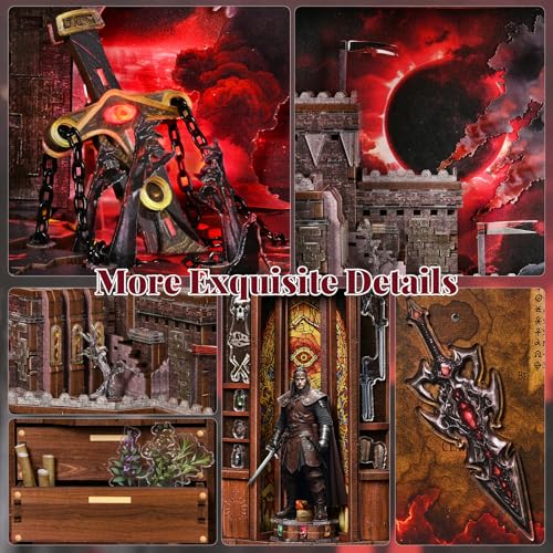 Maison miniature coin de livre MiniCity avec LED : kit de modélisme Épée de Feu - 4