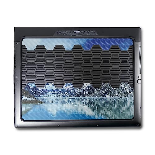 Image of MightySkins Carbon Fiber Skin Compatible with Alienware M18 R1 (2023) Full Wrap Kit - Sky Lake | Protective, Durable Textured Carbon Fiber Finish | Easy to Apply & Change Styles | Made in The USA