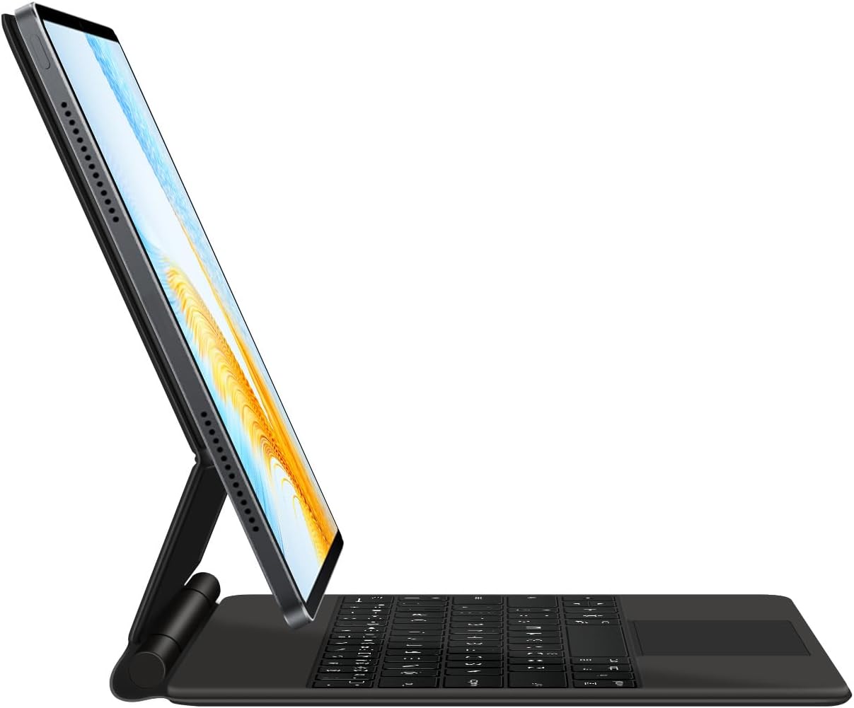 Keyboard Case for Huawei MatePad Pro 13.2 (2023), Easy-Set Magic Floating Cantilever Stand,7 Colors Backlight, Built-in Trackpad,Black,Portuguese