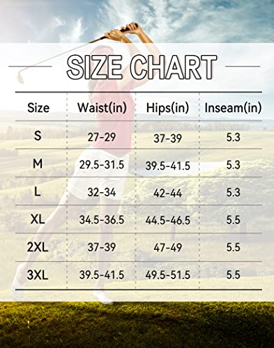 Santiny Women's Golf Hiking Shorts With Zipper Pockets 5 Inch Quick Dry Lightweight Cargo Shorts For Women Summer Casual Work (Black_Xl) #TOP6