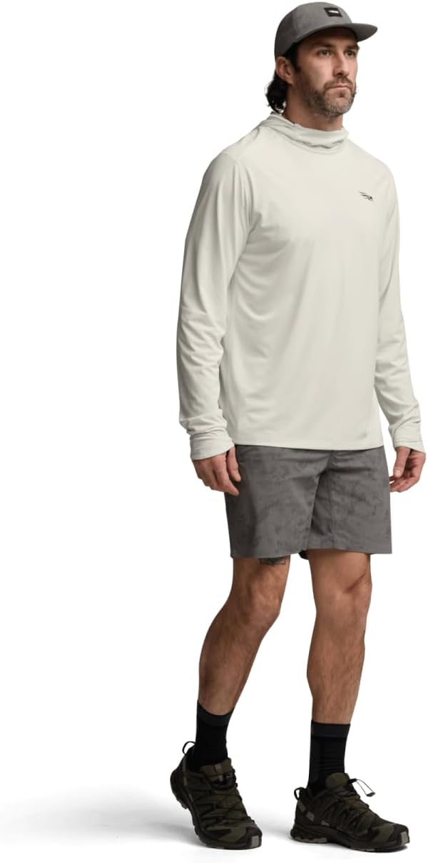 SITKA Radiant Sun Hoodie – Lightweight UPF 50+ Sun Protection Hoodie with Sweat-Wicking, Quick-Dry Fabric, Odor Control & Thumbholes – Perfect for Outdoor Activities, XXL Ivory - Image 5