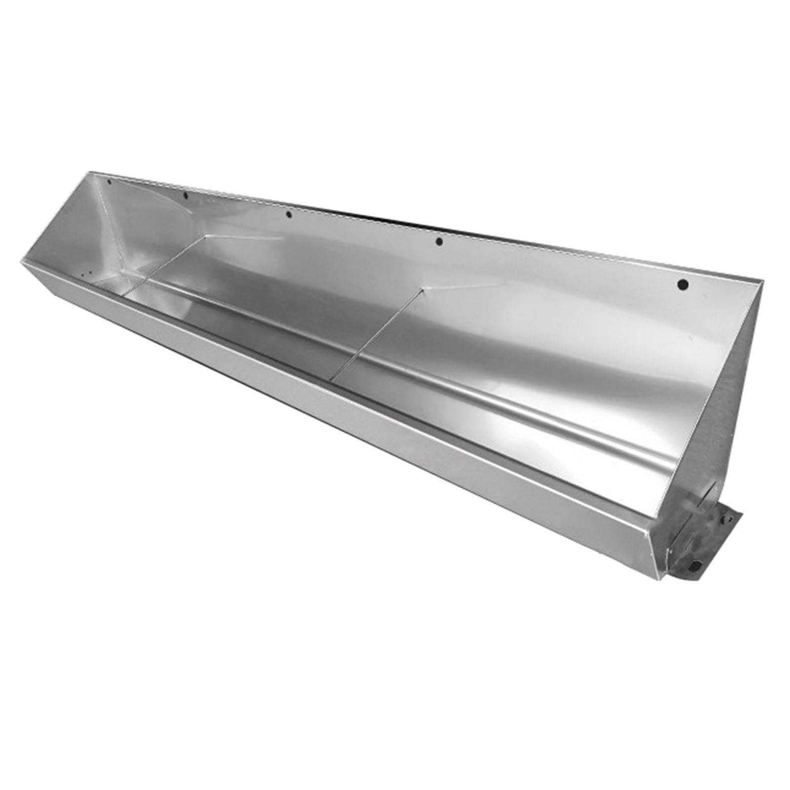 Comedero Para Ganado Vacuno Y Cerdos, Comedero Galvanizado Resistente Para Ganado, Diseño Colgante Con Abertura Inclinada Para Facilitar La Alimentación(100x21x25cm)