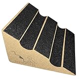 Original StairWedge™ - New Enhanced Tread Grip! Ramp for Small Dogs Breeds - Fits Standard Staircase - Wedge Shape Stair Ramp for Dogs and Pets - Multi-Patent Pending (1single)