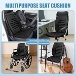 Car Seat Cushion, Memory Foam Cushion with Back Support, Black - Image 6