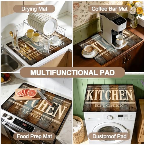 Image of Stove Burner Covers Non-Slip Electric Cooktop Protector Mat (Kitchen)