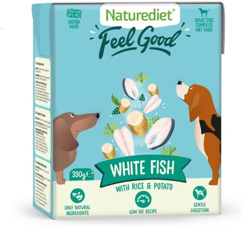 Naturediet - Feel Good Wet Dog Food, Natural and Nutritionally Balanced, Turkey & Chicken, 390g (Pack of 18)