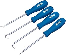 Draper 51763 SETB Mini Hook and Pick Set, 130mm Length, 4 Pieces , Blue