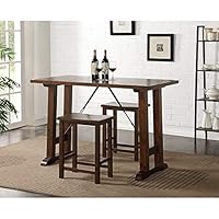 Algopix Similar Product 5 - Benjara Benzara Wooden Counter Height