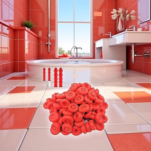 Image of 10Pcs Red Caulk Cap, Saver Cap for Sealing and Preserving Open Caulking Tube, Universal Fit Tube Latex Sealing Caps Adhesive Caulk