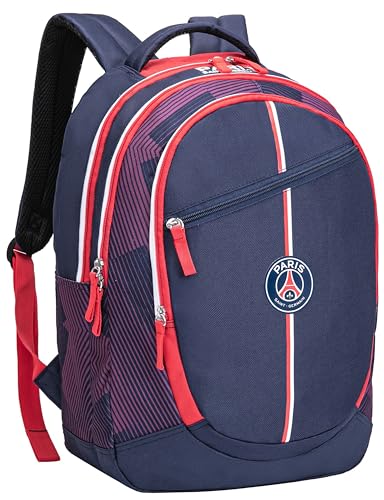 Sac à dos PSG avec 3 compartiments scolaires Collection officielle Paris Saint Germain