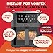 Instant Pot - Vortex Compact Truffle Grey Air Fryer - 5L Basket, Family Size, 4 in 1 - Air Fry, Food Dehydrate, Bake, Reheat, Non-Stick, Easy Clean, Dishwasher Safe, Electric