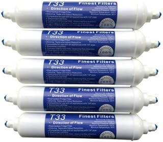 5 x In Line Fridge Water Filters Compatible with Samsung, Daewoo, LG etc