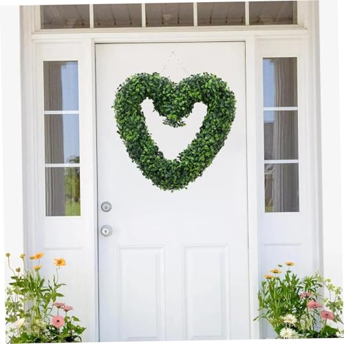 Couronne de porte d'entrée verte pour une déco sans entretien - 5