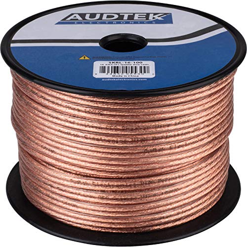 Audtek Electronics SKRL-16-100 16 AWG OFC Speaker Wire 100 ft.