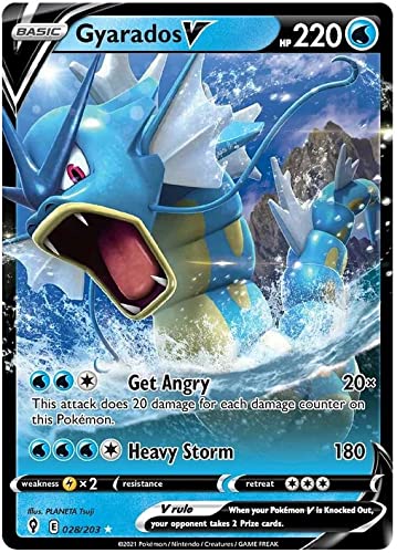 Gyarados V 028/203 Ultra rzadka karta Pokemon (SWSH Evolving