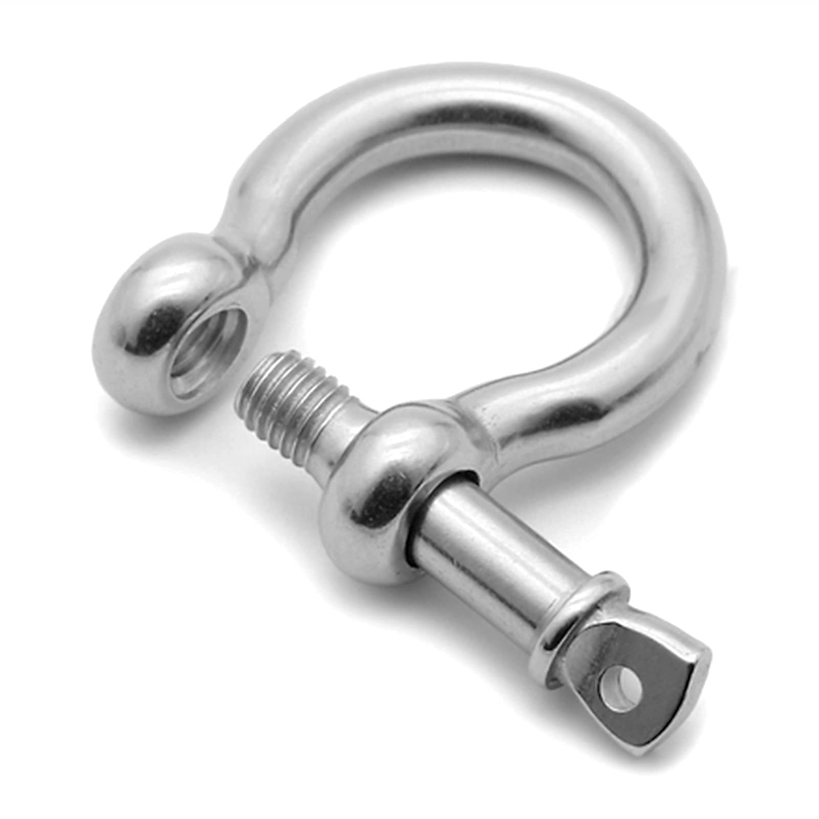 Aparejo de Anclaje de Pasador de Tornillo de Anillo en D Estilo Europeo para Remolque de Aparejos de recuperación de Cuerda de Alambre, Accesorios de Herramientas de ferretería