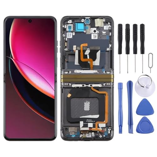 �d�b�A�N�Z�T���[ Motorola Razr 40 Ultra XT2321-3 XT2321-1 XT2321-2 �I���W�i�� LCD �X�N���[���f�W�^�C�U�[�t���A�Z���u���i�t���[���t���j �g�ѓd�b�̌���