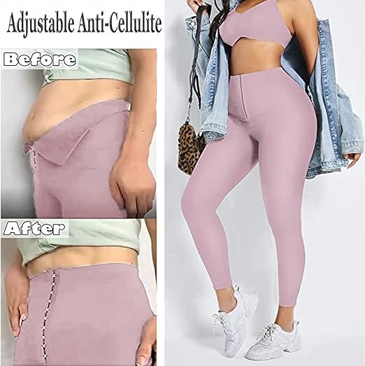 Image of Gym Leggings for Women High Waist, Corset Style Tummy Tucker Shapewear with Hook & Eye Closure for Better Compression, Casual and Gym Wear Multi-Purpose High Waist Trouser